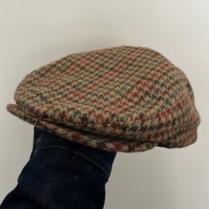 Lands’ End Harris Tweed Wool Flat Cap - L